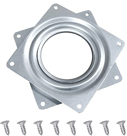 Drehlager Drehbeschlag 360Grad Drehlager Drehplatte Kugelgelagerter Drehteller, Plattenteller Drehlager für TV Rack Schreibtisch Esstisch