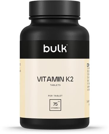 Bulk Vitamin K2 Tablets, 75ug, 90 tablets, 90 Servings, Packaging May Vary