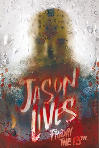 empireposter Friday The 13th - Jason Lives - Druck Plakat Film Poster - Größe 61x91,5 cm + 2 St Posterleisten Alu 63 cm