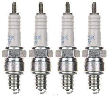4x Zündkerze CR6HS – Zündkerzen Set für Motorrad/Roller/Scooter – passend für Honda CB 50, Z 50 Monkey, XL 50, Yamaha XV 250 Virago u.v.m.