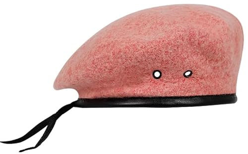 JZTDYPP Schiebermütze Herren Einfarbige Baskenmütze, Outdoor-Mode, Warme Baskenmütze, Zehnfarbige Hip-Hop-Mütze, Lässige Hüte, Pink, Einheitsgröße