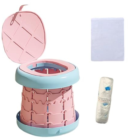 Tragbare Kindertoilette, Toilettentoilette | Faltbare Reise-Toilette zum Töpfchenlernen - Schnellreinigungsfunktion, Spritzschutz und Anti-Koilettenboden