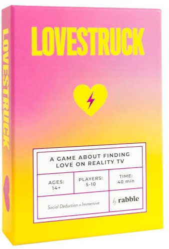 Rabble Lovestruck - Reality TV Party Board Game | 5-10 Players, for Groups, Adult Game Night, No TV Knowledge Needed, Social Deduction
