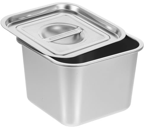 CONGARTENO Barattolo Per Condimenti Barattolo Per Spezie Da Cucina Con Coperchio Contenitore Per Spezie in Acciaio Inossidabile Contenitore Per Spezie Scatola Per Condimenti