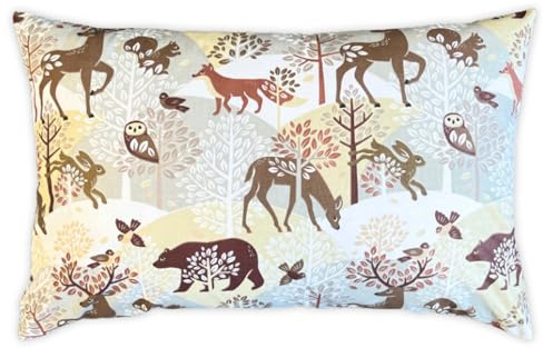 HOUSE ART LIFE Kinder Kissenbezug 40x60 cm - Baumwolle Baby Kopfkissenbezug, Kleinkind Kissenbezug mit Reißverschluss, Bettwäsche für Jungen Mädchen, Ideal für Kinderzimmer, Babybett & Kinderwagen