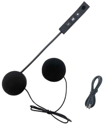 Auriculares Inalámbricos Bluetooth Klack para Casco de Motocicleta: Bluetooth 5.0 y compatibilidad con Todos los Dispositivos Bluetooth