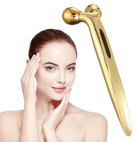 Rullo di massaggio rotante a 360°, massaggiatore viso 3D, viso lifting rassodante della pelle, massaggio rulli, per sollevamento del viso, modellazione, rassodamento, antirughe