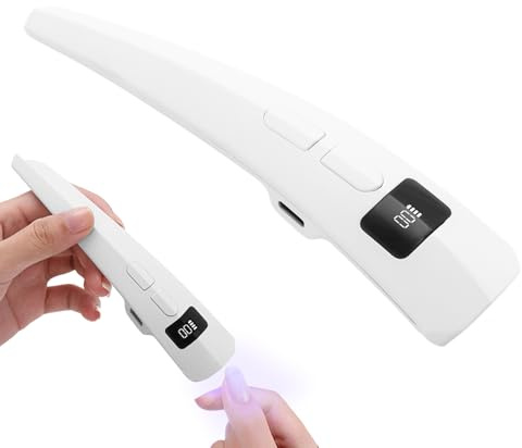 Lámpara UV Para Uñas Lámpara UV Portátil de Mano con Pantalla LCD