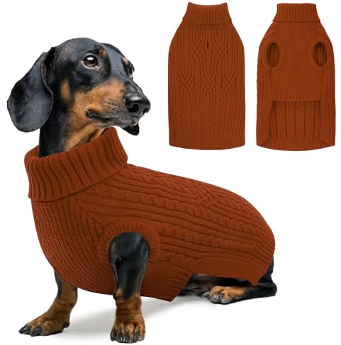 AOFITEE Hundepullover Kleine Hunde, Warmer Katzenpullover Hundepulli XS | Winter Hundepulli Strickpullover Weihnachtspullover, Warm Pullover für Kleine Mittlere Groß Hunde