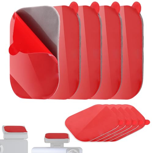 lasuroa 10pcs Dash Cam Adhesive Pad, Heat-Resistant Square Windshield Sticky Pads with Electrostatic Film Double-Sided Mounting Tape for Car Dashcam Dashboard GPS Mount