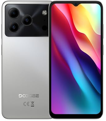 DOOGEE Note 56 Android 16 Smartphone Ohne Vertrag, 6150mAh Akku, 8,45mm Ultradünn + 6.56 HD + 90Hz Handy Günstig, Octa Core, 24 GB + 64 GB/ 2TB TF, 4G Dual SIM Simlockfreie Handys, Face ID/GPS/OTG
