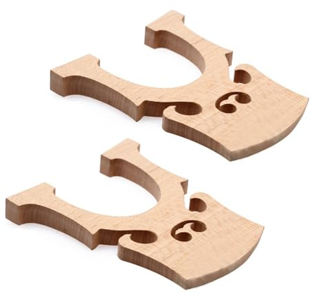 Beaupretty 2Pcs Cello Bridge Maple Wood Replacement Bridge Part Easy to Carry for Orchestral Strings Convenient Anywhere