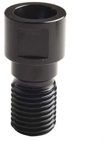 Adattatore filettato per punte da trapano M22 maschio a 1-1/4-7 UNC femmina, adattatore per impianto di perforazione dell'acqua, struttura cromata, 8,5 cm, nero
