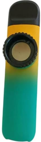 Gettimore Kazoo Mundflöte, ABS-Material mit Ersatzmembran, für Anfänger, Musikparty, Camping, Aufführung, Farbverlauf, Orange, Einzelfilm