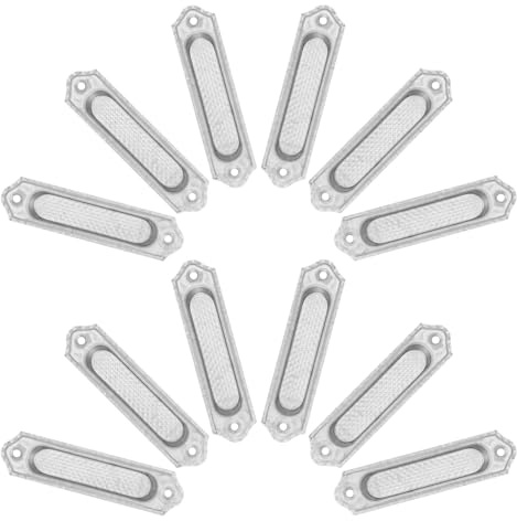 Gadpiparty 20 Tiradores Empotrados de Acero Inoxidable para Armarios y Cajones, Tamaño Mediano, Juego de 20 Piezas, Manijas Ocultas para Puertas Correderas, Accesorios para