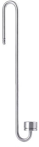 2 Arten Edelstahl Kohlendioxid Diffusor CO2 Diffusor Zerstäuber Aquarium Zubehör für Aquariumpflanzen (U-Form) (250 mm)