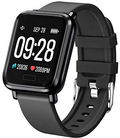 Tipmant Smartwatch Fitness Armband Uhr mit Pulsmesser Blutdruckmessung Fitness Tracker Wasserdicht IP68 Fitnessuhr Schrittzähler Pulsuhr Sportuhr für Damen Herren Kinder für ios iPhone Android