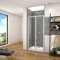Mamparas de Ducha Frontal Puerta Plegable 2 Hoja Plegable Cristal Templado 5mm, 80x185cm