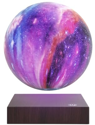 VGAzer Magnetische Levitation Mond Lampe Globus Nachtlicht Schwebende 3D Mond LED Buntes Licht für Haus Dekoration Tischlampe
