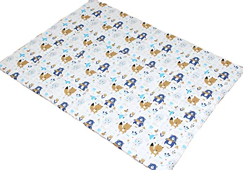 Spielmatte Spieldecke Krabbeldecke Kinder Baby Decke, 100% Baumwolle (Boho)