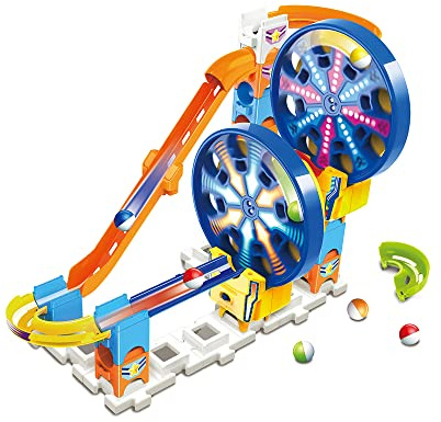 VTech - Marble Rush, Circuit à Billes Électronique Fun Fair Set Electronic M300E, Jeu de Construction, 26 Pièces, 5 Billes, Cadeau Enfant Dès 4 Ans - Contenu en Français