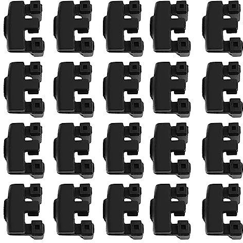 20 PCS Air Fryer Rubber Bumpers, Rubber Feet for Air Fryer Grill Pan Plate, Air Fryer Tray Tray Scratch Protection Bars Replacement Parts
