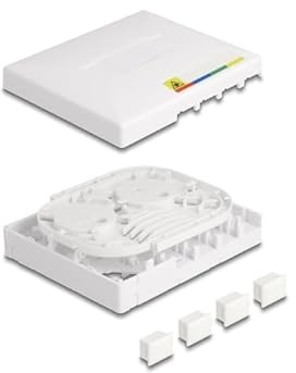 DeLOCK LWL Anschlussdose FTTH für 4 x SC Simplex Oder LC Duplex Weiß