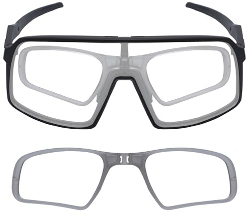 Mryok Insert Clip On Replacement Lenses Carrier for Oakley Sutro OO9406 / Sutro Lite OO9463 Sunglasses, grau, Einheitsgröße