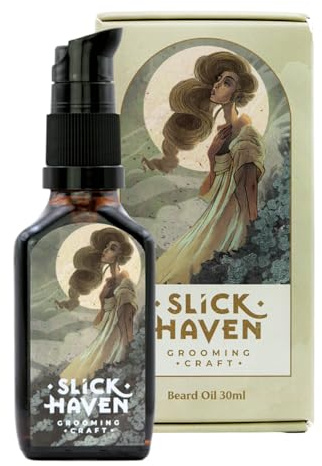 Slickhaven White Lady Bartöl 10ml / 30ml – blumig-orientalischer Duft – Handgefertigte Qualität – Pflegend, weichmachend & beruhigend (30 ml)
