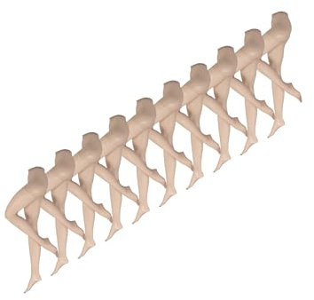 NUR DIE Damen Feinstrumpfhose 10-Pack Supersitz Große Größen 20 DEN - Feinstrickhose Strumpfware perle - Größe - 54-56