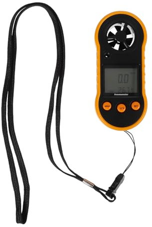 Yardwe Digitales Anemometer Für Windgeschwindigkeitsmessung Und Lufttemperaturmessung Handheld-luftmessgerät Mit Hintergrundbeleuchtung Für Präzise Luftstrommessung