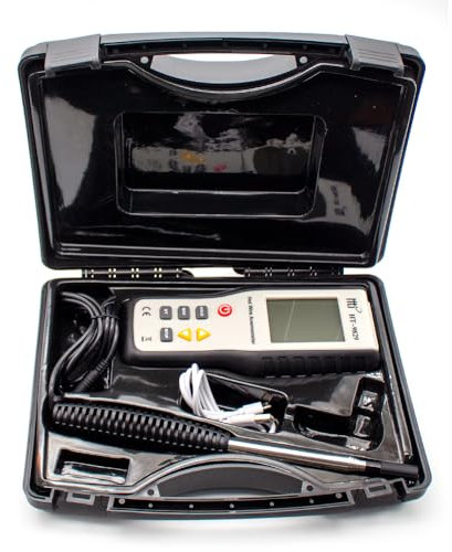 LeTkingok HT-9829 Hochpräzises Digitales Tragbares Thermisches Anemometer, Thermisches Windgeschwindigkeitsmessgerät, Rohrwindmessung, Luftvolumenanemometer