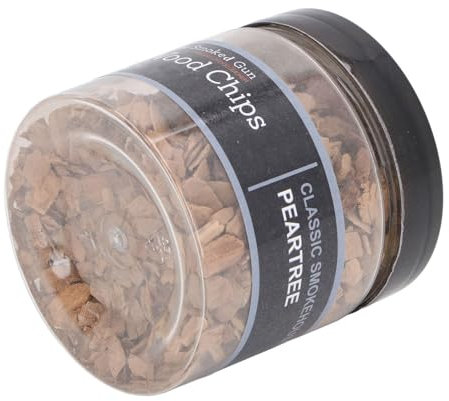 Dilwe Astillas de Madera para Fumar Fruitwood, Astillas con Sabor a Humo para Ccteles, Whiskies y Ms (Pera