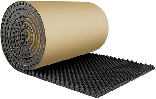 HGOuhK Acoustic Panels Acoustic Foam Panels, Soundproof Closed Cell Sponge Foam Sheet Roll with Adhesive Soundproofing Foam