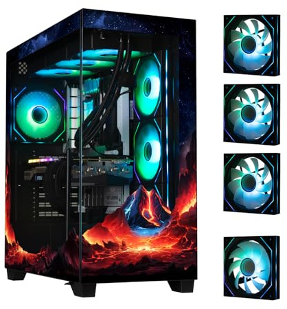 BITFENIX CETO Premium Edition Volcano Medium Tower Computer Case Black