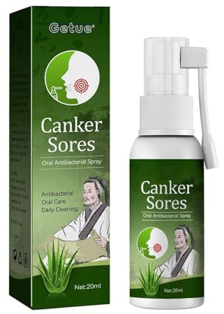 Mouth Ulcer Treatment Spray,Mouth Ulcer Treatment for Adults,Canker Sore Relief Treatment,Herbal Mouths Sprays for Ulcer Treatments,Dry Mouth Relief,Breath Freshener Spray(Pack of 1)