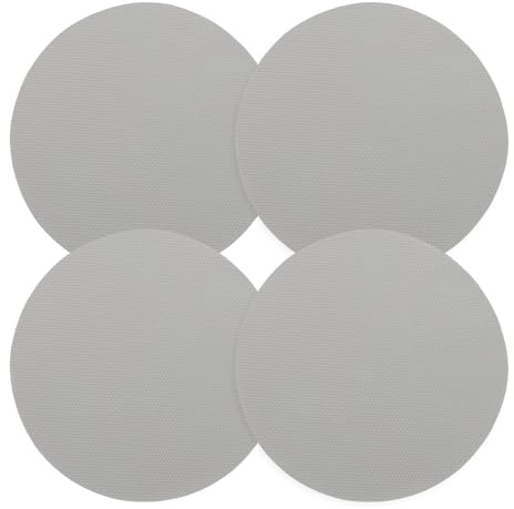 sourcing map 4pcs Silicone Jar Opener Pads, 12.5cm/5 Texture Can Opener Multipurpose Round Bottle Lid Opener Non-Slip Coasters for Weak Hands Seniors Children, Gray