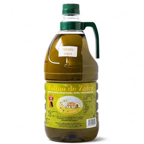Aceite de Oliva Virgen Extra 2 Litros SERIE ORO Sin Filtrar | AOVE 100% Reserva Familiar Molino de Zafra Premium | Cosecha Tradicional, Primera Prensada en Frío y Calidad Gourmet