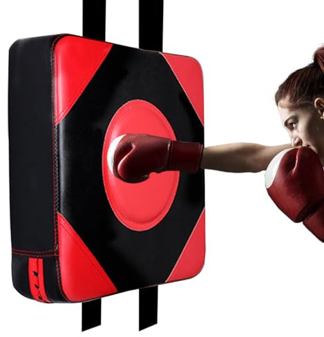 Cojín de golpeo de Pared – Saco de Boxeo Mural para Entrenamiento, Gimnasio y Artes Marciales | Almohadilla de Boxeo de Cuero PU para Adultos y niños | Almohadilla de Pared Resistente