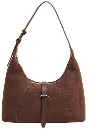 Navna Petits sacs à bandoulière en forme de croissant pour femme, pochette rétro, sac à main et sac à main, joli bandoulière pour femme