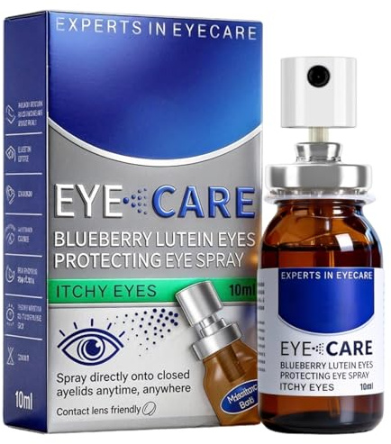 10ml Hyaluron Augenspray, Befeuchtendes Augenlidspray gegen Augen, Zur Linderung von Ermüdung und augentropfen gegen trockene augen,Für Kontaktlinsen geeignet