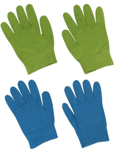 Generico Guanti in Gel per Cura delle Mani 2 Paia Elasticizzati Idratanti per Pelle Morbida e Flessibile Adatti per Spa e Uso Domestico