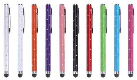 Stylet Capacitif pour Tablette en Métal, Lot de 10 Pièces