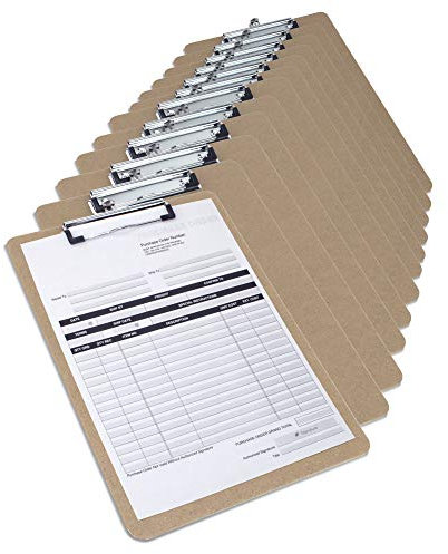 Rapesco 1608 Business Pack: 12 Porte-Blocs Standard en Surface Dur, A5, Marron