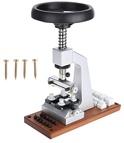 Apriscatole per Orologi, Apriscatole a Vite da Banco, Strumento di Riparazione con Base in Metallo per Orologiaio