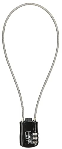 NBYT trådkombinationslås hänglås, tråddiameter 3/24 tum, 61 cm omkrets, lämplig för resebagage, ryggsäck, cykelhjälm, litet skåp, gymskåp, resväska