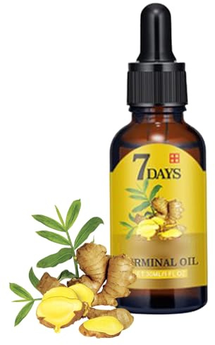 20ml Haarwachstumsserum, Anti-Haarausfall Haarserum, Natürliches Ätherisches Haaröl, Ingwer-Keimöl, Förderung Von Dickerem Haarwachstum, Behandlung Von Haarausfall Und Haarverdünnung, Anti-Haarausfall