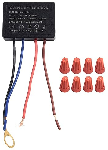 Touch Switches, 220v Touch Light Dimmer Switches Control Sensor, 3 Way Dimmer Module Table Lamp Dimmer Control Unit for Controlling Metal Lamp, Floor Lamp-5PCS