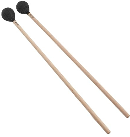 Schlägel Mittelharter Glatter Hartgarn-Schläger Für Marimba Und Schlaginstrumente (Schwarz)