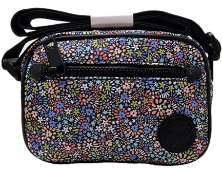 Ted Baker Jodele Retro Flood Micro Floral Camera Bag in Black Polyester